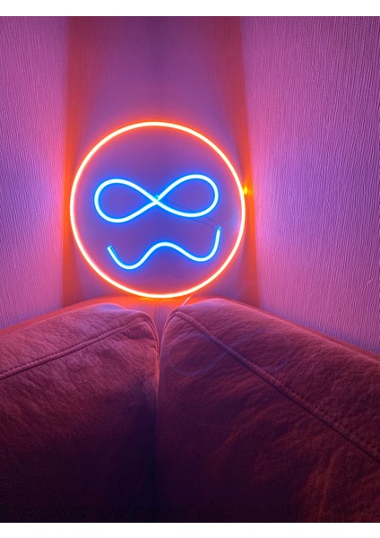 Kızgın Yüz Neon Led Lamba - Modern Ve Şık Dekor