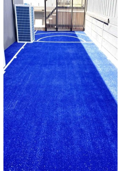 Floor Iç ve Dış Mekan Için Uygun Balkon ve Bahçeye Uyumlu Yapay Mavi Çim Halı 7 mm 9003 fiyatları