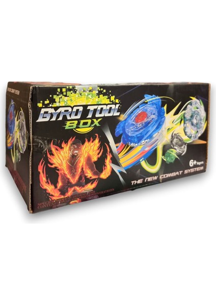 Beyblade Metal Assembled Gyro Tool Box Yj - 8802 - Yeni Nesil Çantalı Beyblade Metal Topaç 8 Li Set