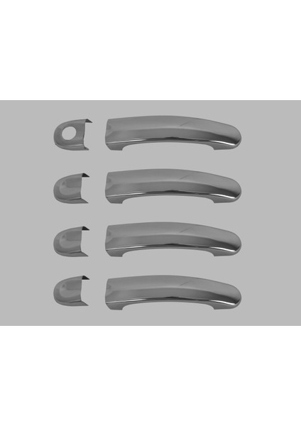 Volkswagen Jetta 5 Sd Kapı Kolu 4 Parça 2005-2011 Krom Paslanmaz Çelik