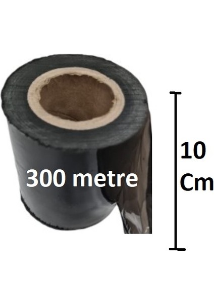 Dilimli Siyah Palet Streç 10 cm 17 Mic. 400 gr 300 metre Siyah 4 Adet