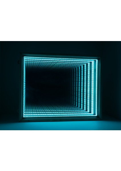 Ahşap Çerçeveli Rgb LED Sonsuz Ayna – Modern ve Şık Dekorasyon Ürünü fırsatları
