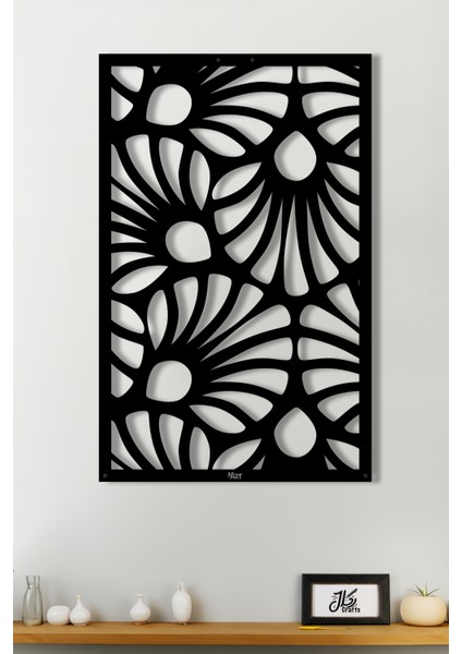 Flower Design Duvar Dekorasyonu Metal Tablo