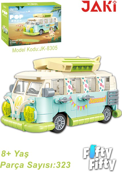 Jaki Maker Pop Tatil Otobüsü -JK8305(323 Parça) Oyuncak Yapım Seti