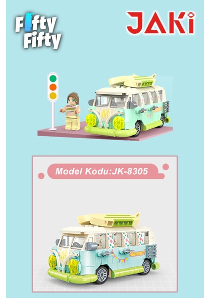 Jaki Maker Pop Tatil Otobüsü -JK8305(323 Parça) Oyuncak Yapım Seti