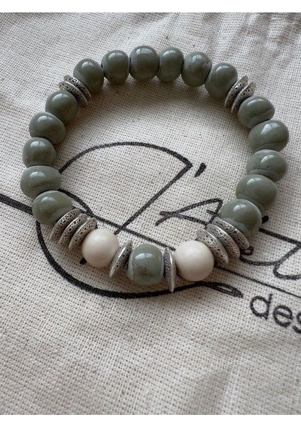 Valence Bracelet Toprak ve Ceyt Doğal Taşlı Bileklik