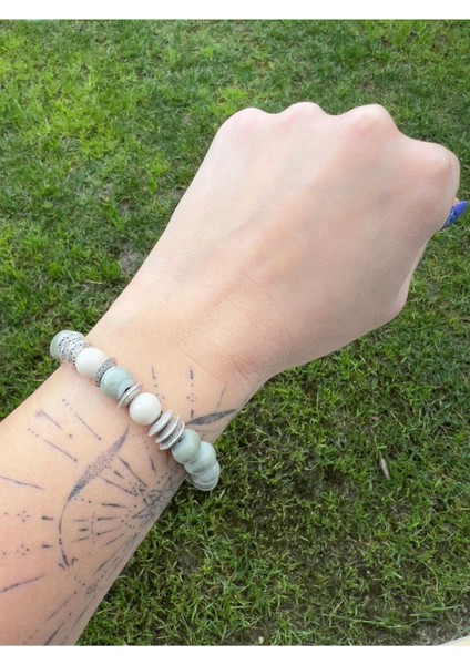 Valence Bracelet Toprak ve Ceyt Doğal Taşlı Bileklik