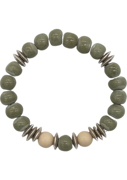 Valence Bracelet Toprak ve Ceyt Doğal Taşlı Bileklik