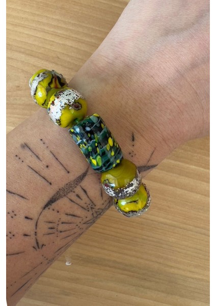 Chichyjaune Bracelet Gana Cam Boncuklu Bileklik