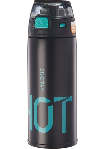 Şeffaf Kapak Termos Unisex Matara 530 ml