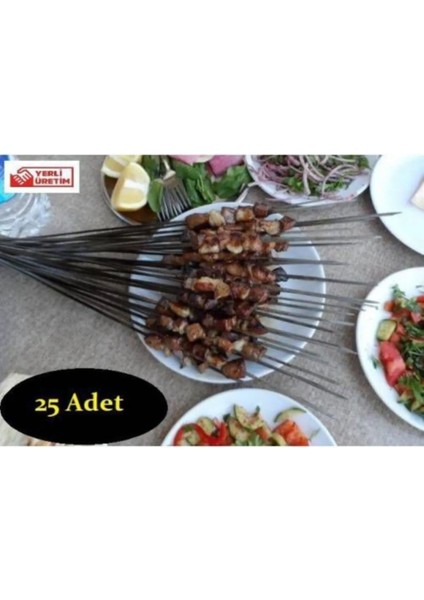 Ciğer Kebap Şiş 50CM Adana Üretimi Çöp-Ciğer-Ince-Mangal Ciğer Kebap Şişi