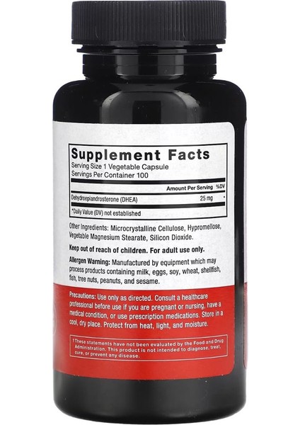 Dhea 25 Mg 100 Kapsül