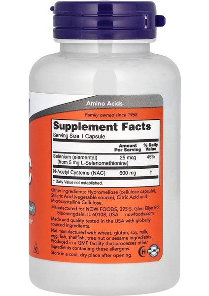 Nac 600 Mg 100 Veggie Kapsül