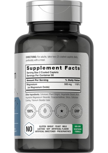 Horbäach Magnesium 500 Mg 180 Kapsül