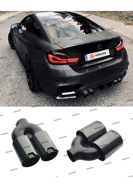 MONLİON M Model 5 D Parlak Carbon Siyah 90 mm Çiftli Sağ-Sol Set fırsatları
