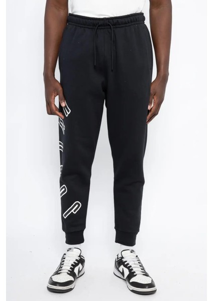 Jordan Flight Mvp Hbr Fleece Standart Fit Kesim Siyah Erkek Eşofman Altı