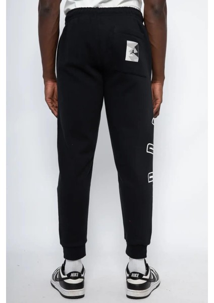 Jordan Flight Mvp Hbr Fleece Standart Fit Kesim Siyah Erkek Eşofman Altı