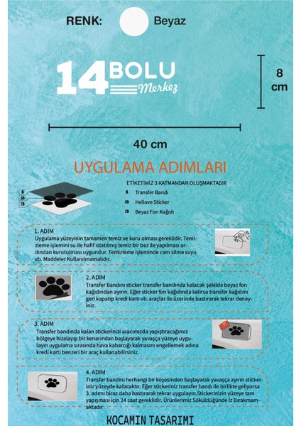 Bolu 14 Plaka Kodlu Beyaz Araç Sticker Merkez Ilçe Yazılı Özel Tasarım 40X8 cm Şehir ve Ilçe Temalı Kaliteli Sticker