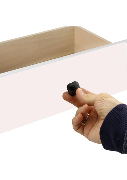 10 Adet Mobilya Düğme Kulp Çekmece Dolap Kapak Kulbu Siyah Metal fırsatları
