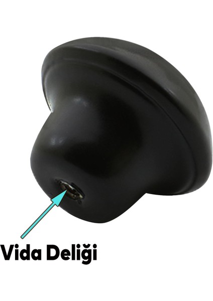 10 Adet Mobilya Düğme Kulp Çekmece Dolap Kapak Kulbu Siyah Metal fiyatları