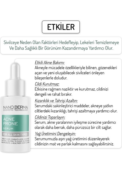 Arındırıcı Acne Prone Serum 30 ml fiyatları
