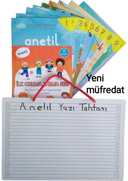 Anetil 1. Sınıf İlk Okuma Yazma Seti yazı tahtalı set fırsatları