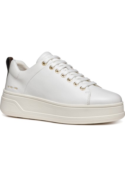 Kadın Beyaz Spherica Ecub-2 Bağcıklı Deri Sneaker D46WVA00085C1000 fiyatları