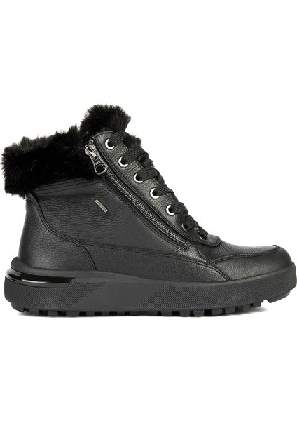 Kadın Siyah Dalyla Abx Bağcıklı Waterproof Deri Bot D26QSA00046C9999