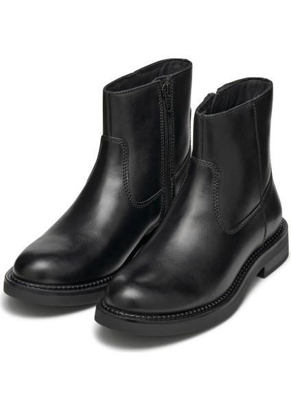Kadın Siyah Serilda Fermuarlı Deri Bot D46WYB00043C9999 modelleri