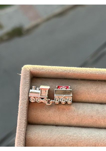 Noel Treni Charm / Gümüş Kaplama