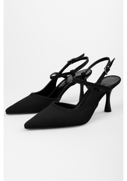 Kadın Nella Siyah Saten Stiletto fiyatları