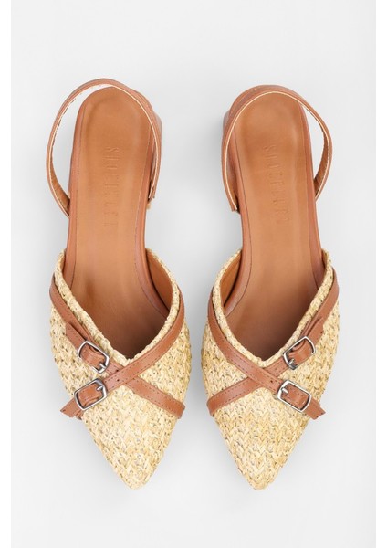 Kadın Ciao Kahve Hasır Babet indirimleri