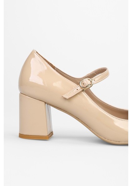 Kadın Swan Ten Rugan Küt Burunlu Topuklu Ayakkabı fırsatları