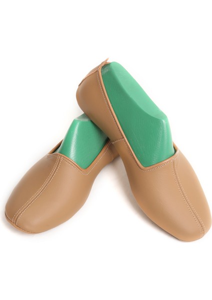 Deri Pamuk Astarlı Taba Ev Patiği | Hac Umre Tavaf Patiği | Ev Ofis Salon Ayakkabısı fiyatları