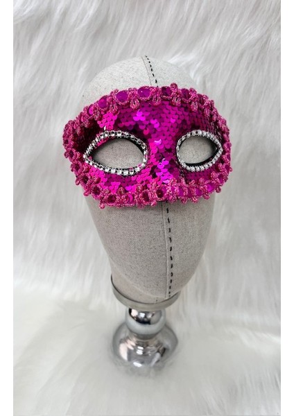 Plastik Pullu Maske Fuşya fiyatları