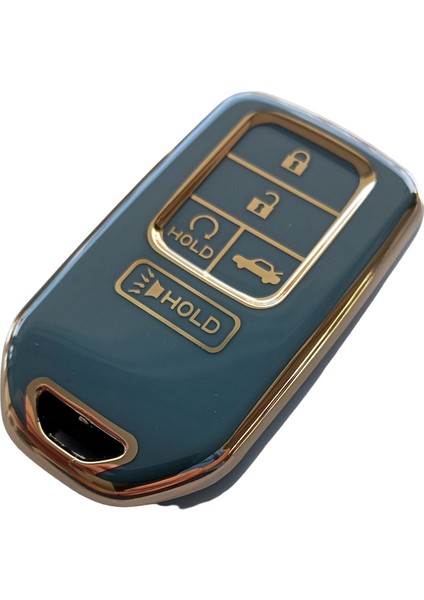 Honda Civic Accord Uyumlu Smart Anahtar Kılıfı Kumanda Kılıfı Oto Anahtarlık Gri Gold fiyatları