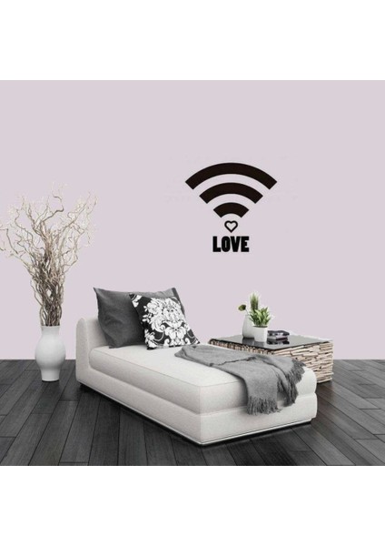 Love Wifi Full Dekoratif Duvar Sticker, Çıkartma, Etiket