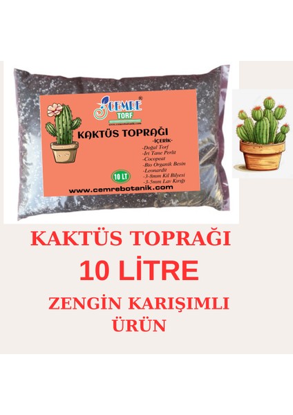 Kaktüs Toprağı 10 Litre