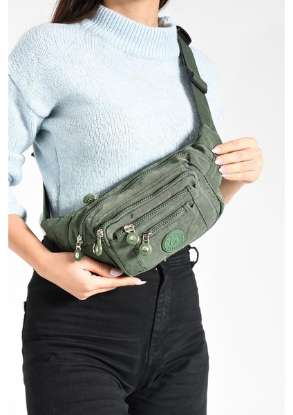 Bel Çantası Free Bag Klinkır Kumaş Hafif Yağmur Geçirmez Kumaş Çok Cepli