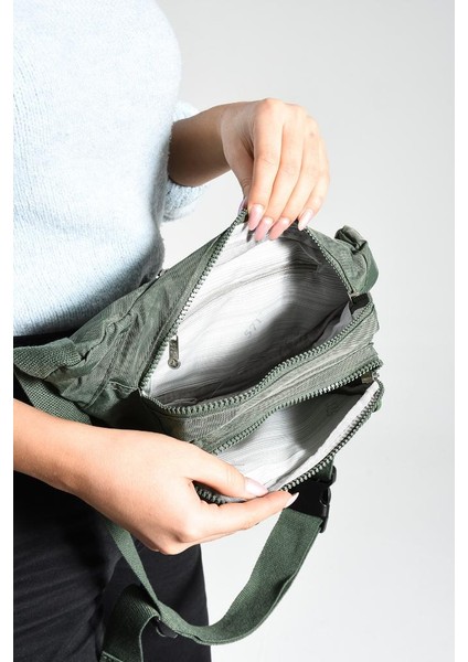 Bel Çantası Free Bag Klinkır Kumaş Hafif Yağmur Geçirmez Kumaş Çok Cepli