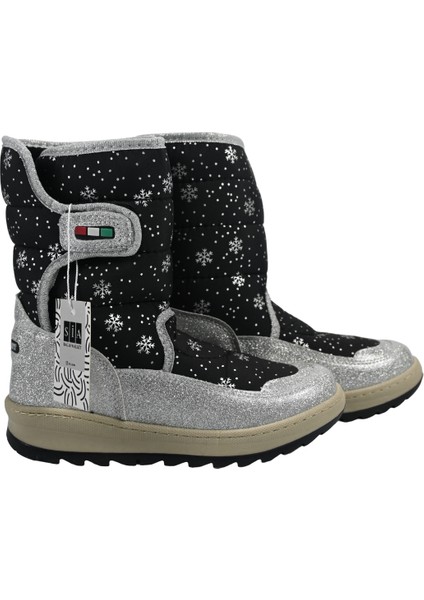 Boot's Simli Çırtlı & Ortapedik & Anatomik Sağlam Kaymaz Tabanlı Uzun Konçlu Içi Kürklü Üşümeyen Ayaklar Çocuk Snow Boot