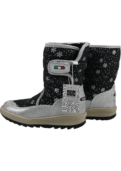 Boot's Simli Çırtlı & Ortapedik & Anatomik Sağlam Kaymaz Tabanlı Uzun Konçlu Içi Kürklü Üşümeyen Ayaklar Çocuk Snow Boot