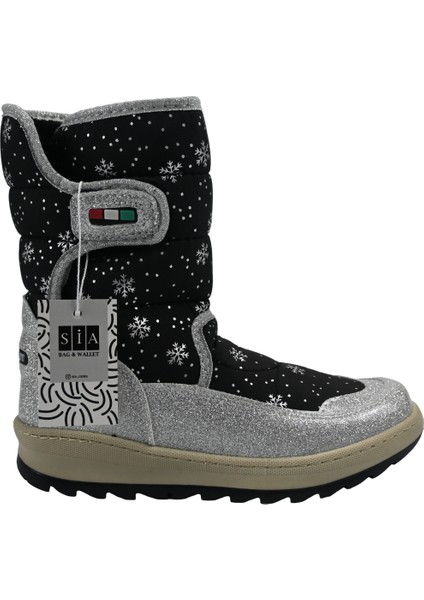 Boot's Simli Çırtlı & Ortapedik & Anatomik Sağlam Kaymaz Tabanlı Uzun Konçlu Içi Kürklü Üşümeyen Ayaklar Çocuk Snow Boot
