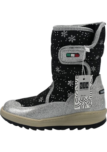 Boot's Simli Çırtlı & Ortapedik & Anatomik Sağlam Kaymaz Tabanlı Uzun Konçlu Içi Kürklü Üşümeyen Ayaklar Çocuk Snow Boot