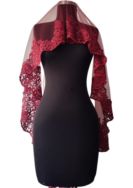 ,duvak,gelin Duvak,gelin Kına Duvak,yüz Örtüsü,bordo Duvak modelleri