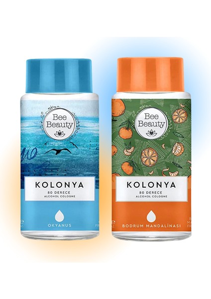Okyanus 330 ml - Bodrum Mandalinası Kolonya 330 ml 2li Set