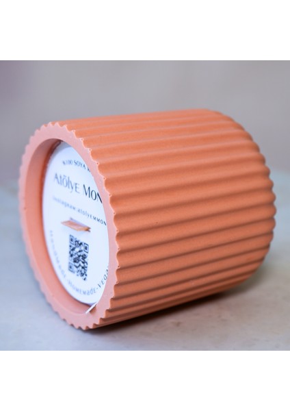 Çizgili Mumluk Soya Wax