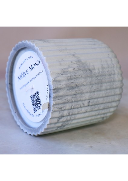 Çizgili Mumluk Soya Wax