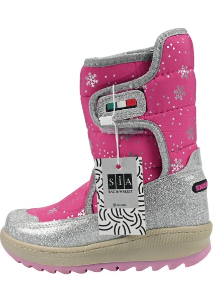 Boot's Simli Çırtlı & Ortapedik & Anatomik Sağlam Kaymaz Tabanlı Uzun Konçlu Içi Kürklü Üşümeyen Ayaklar Çocuk Snow Boot