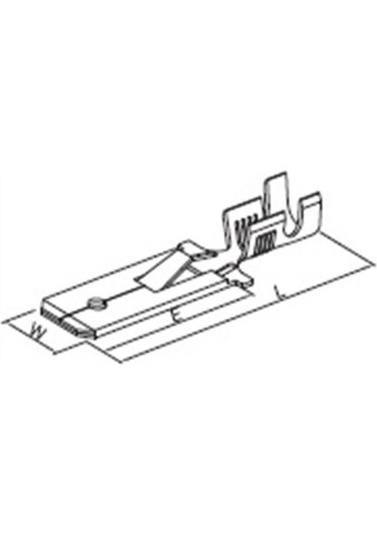 ERKEK FİŞ STANDART UZUN (KALAYLI) (6.3 MM)